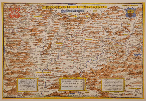 historische Siebenbürgen-Landkarte 1532