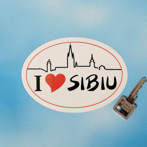 "I LOVE SIBIU" - Auto-Aufkleber