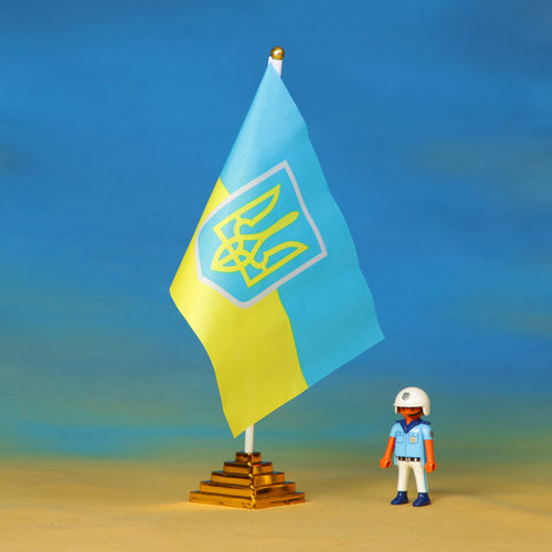 Tisch-Flagge "Ukraine"